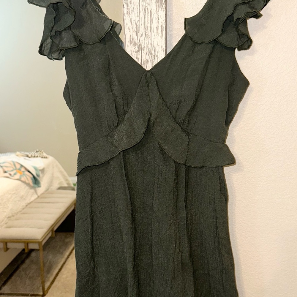 Francesca's Olive Green Mini Dress